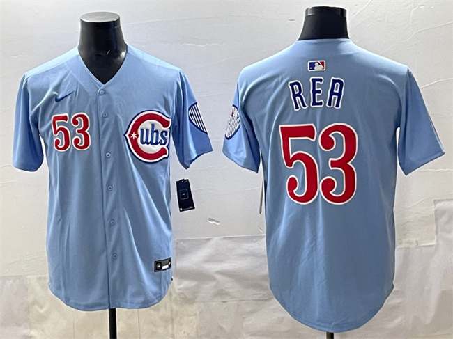 Men's Chicago Cubs #53 Colin Rea Blue 2024/25 2nd Alternate Limited Stitched Baseball Jersey Men's Chicago Cubs #53 Colin Rea Blue 2024/25 2nd Alternate Limited Stitched Baseball Jersey